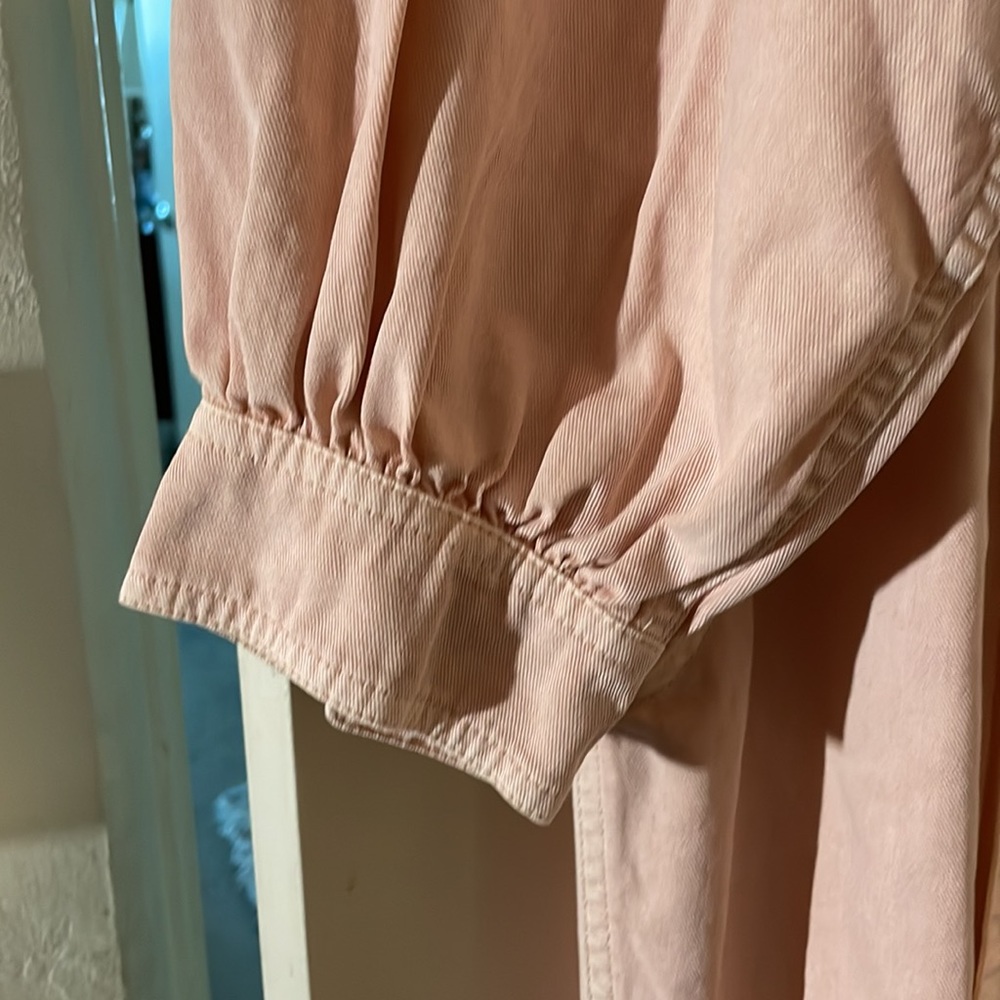 Old Navy light Peach Denim Jumpsuit, 2X - Picture 5 of 13